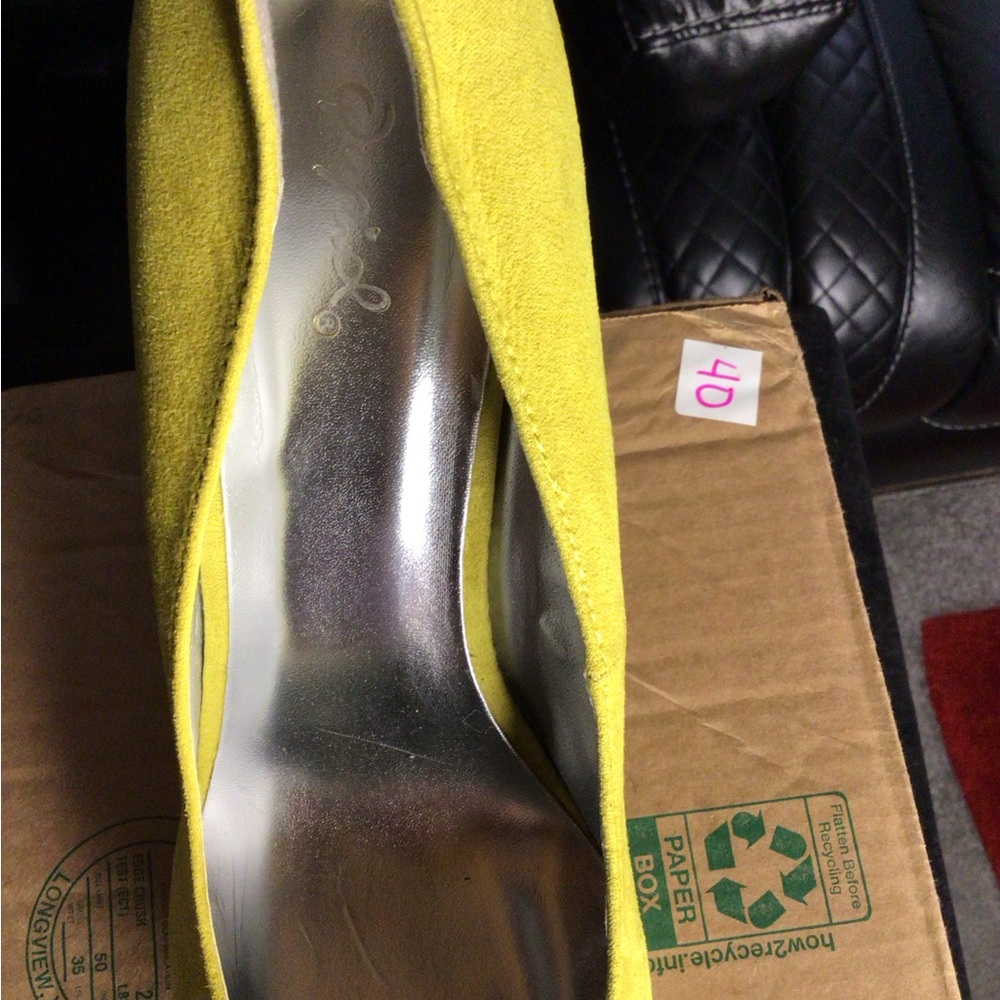 Qupid Yellow Wedge Platform Shoes - Picture 4 of 4